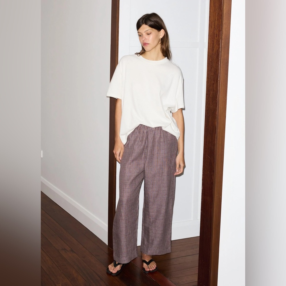 Deiji Studios linen ease trouser